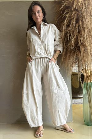 Paloma French Tuck Shirt Stone